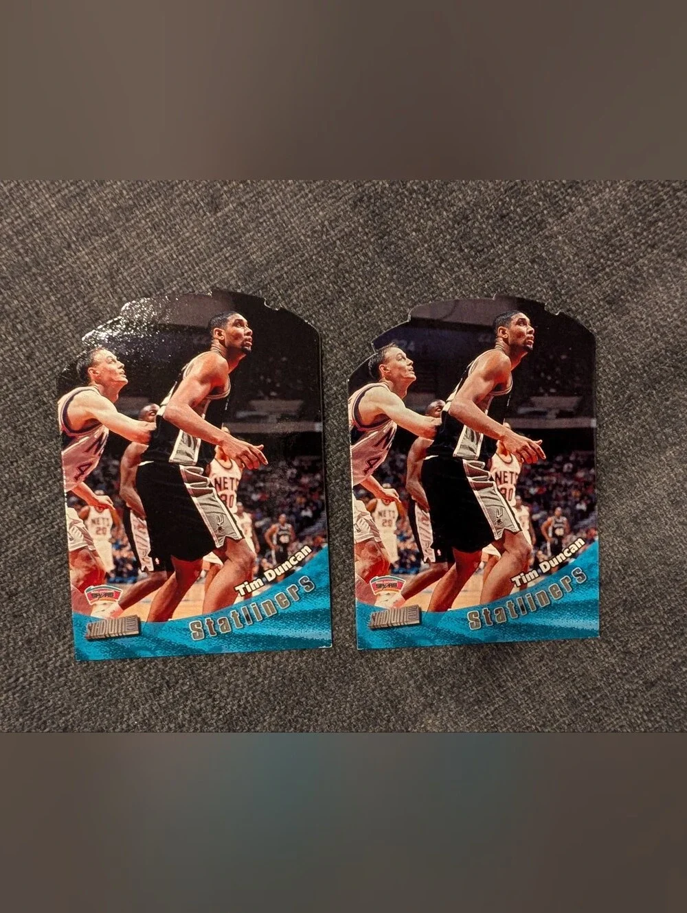 Stadium Club Tim Duncan Basketball Trading Card - Blue Accent